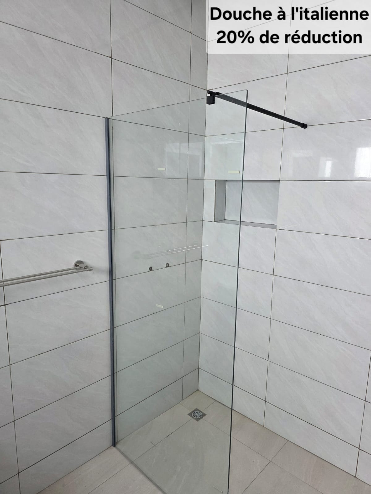 Paroi de douche à l’italienne